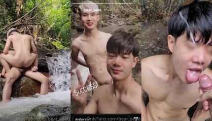 ต้นไม้กับเอ็มเป็นคู่รักที่เงี่ยนหื่นและใจกล้ามาก เย็ดกันนั่งขย่มควยบนโขดหินท่ามกลางน้ำตกไหลเชี่ยว ทั้งคู่น้ำแตกผลัดกันพุ่งใส่หน้า พุ่งแรงไม่แพ้น้ำตก