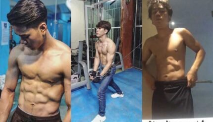 คลิปหลุดหนุ่มไทย เคนจิ หนุ่มฟิตเนสหุ่นแซ่บ ชักว่าวโชว์ควยน้ำแตกในกลุ่มลับ กล้ามแน่นซิกแพคเน้นๆ  ชายแท้อ่อยเกย์