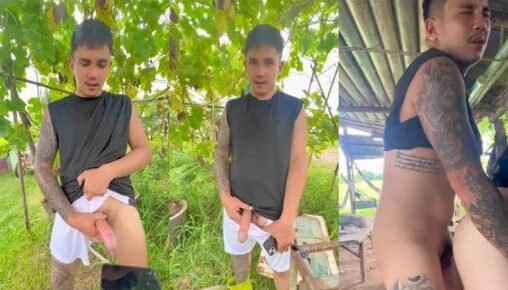 อาร์มร้อยเอ็ด ชวนFCเย็ดเอาท์ดอร์ หนุ่มอีสานหุ่นหมีโชว์ควยไซส์บิ๊กทำสวน เงี่ยนประกาศใครอยากนัดเย็ดมาเลย ระหว่างนี้เย็ดตากล้องไปพลางๆ