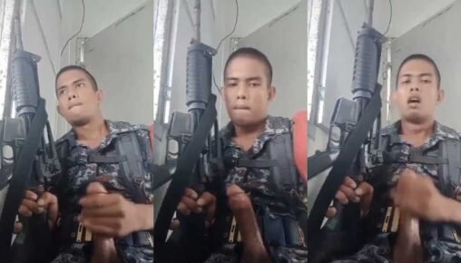 ทหารควยใหญ่ น้ำเยอะมาก กระสุนแรงมาก ระหว่างปฏิบัติหน้าที่พี่ก็ชักว่าวโชว์ไปด้วย จับทั้งปืนจับทั้งควยเงี่ยนโคตร