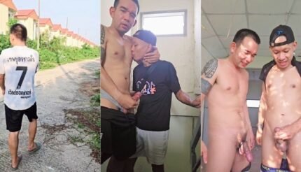 นายเบนซ์พาแฟนมาเย็ดนอกสถานที่ สำรวจหมู่บ้านร้างเป็นทาวน์เฮ้าส์สร้างเสร็จปล่อยทิ้งรกร้าง เข้าไปเย็ดโชว์ข้างในบ้าน ถ่ายคลิปน้ำแตก