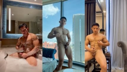 วินสัน จำปา เทรนเนอร์ไทยเล่นเสียวกับตัวเองในห้องพักสุดหรู วิวบนตึกสูง แช่น้ำผ่อนคลายก่อนน้ำแตกบนเตียง