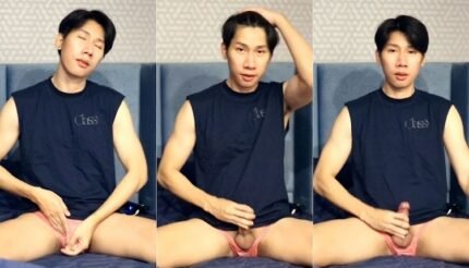 แซม ปรมัตถ์ ใส่กางเกงในสีชมพูถ่ายคลิปยั่วด้วยความเงี่ยน ก่อนจะชักว่าวน้ำแตกใส่กางเกงในโชว์ Onlyfans