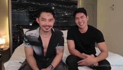 คู่นี้เขาอยากเจอกันมานานแล้วต่างคนต่างปลื้ม เฟรม กฤตพัศ กับแต้งกัมเปอร์ แค่ดูเขาคุยกันก็เขินแทน นายแบบคนดังเย็ดกันใส่อารมณ์เต็มที่ เสียวก็บอกเสียวคราง โอ๊ยๆน้ำแตกครับ