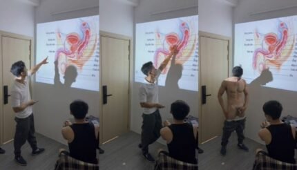 ครูสอนเพศศึกษาลงทุนแก้ผ้าให้ลูกศิษย์ดูควย ว่าแต่คุณครูเดวิดหล่อขนาดนี้ลูกศิษย์จะทนไหวเหรอเงี่ยนก็จัดมา อมควยครูโดนครูเย็ดฟินมาก