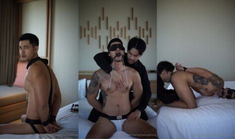 โรมภานุพงศ์เป็นทาสถูกมาสเตอร์ก้องหล้าจับทรมานปิดตาอุดปากและอมควยเล่น ทาสหล่อควยแข็งทำท่าโก่งตูดให้เลียรูตูดอย่างเงี่ยนก่อนโดนจับว่าวน้ำแตกใส่ปากเจ้านาย