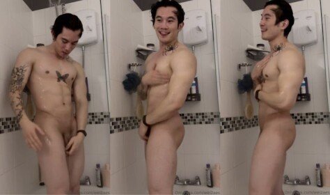 เว่ยเฉา นายแบบฟิตเนส influencerคนดัง เกิดอารมณ์ดี แก้ผ้าอาบน้ำโชว์ สระผมฟอกสบู่เบ่งกล้ามโชว์ FC ว่าหุ่นดีขนาดไหน